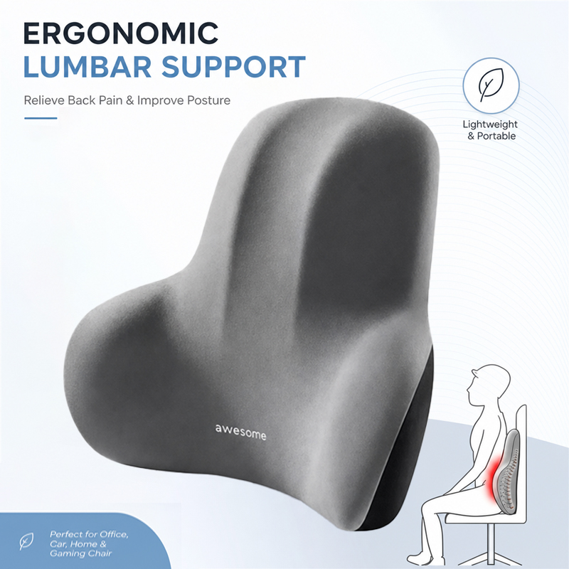 Office Furniture Heaven - 1 Pcs Memory Foam Lumbar Support
