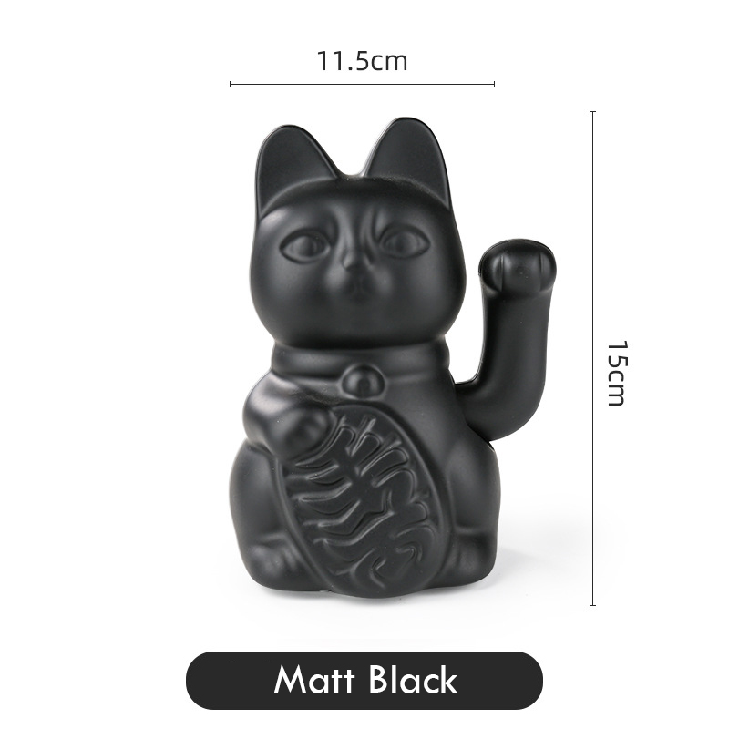 Ceramic Wealth Attracting Cat  - Work Office Furniture recension och pris