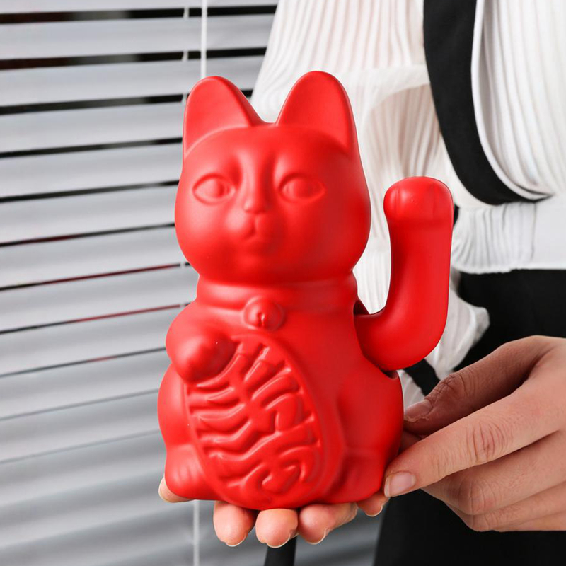 Ceramic Wealth Attracting Cat  - Work Office Furniture recension och pris