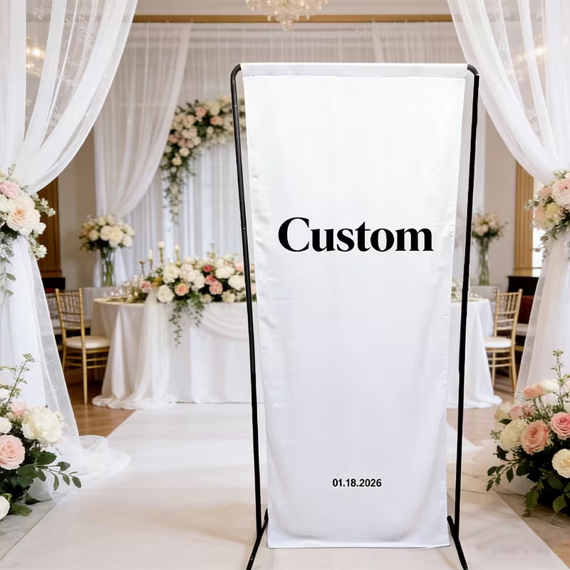 Custom Table Banner Wedding Bi - Work Office Furniture recension och pris