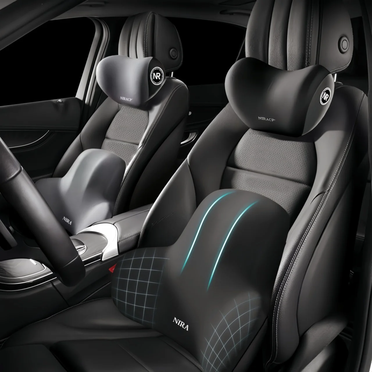 Car Seat Neck Pillow & Lumbar  - Office Furniture Heaven recension och pris